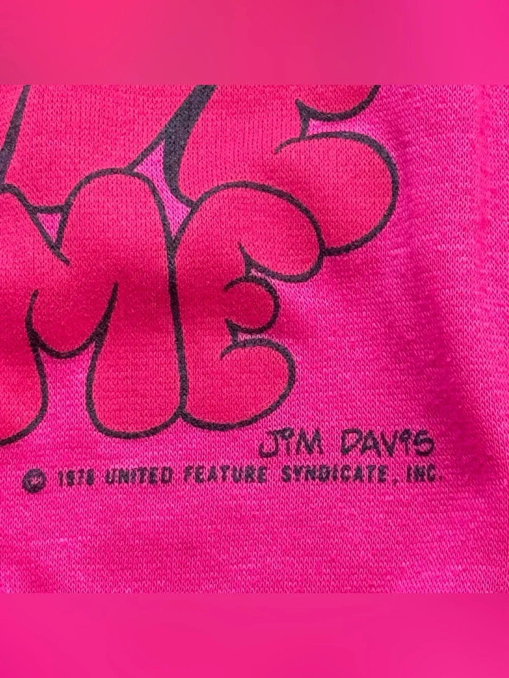 True Vintage 1978 Garfield Jim Davis Youth Crewneck Sweater Youth Medium 10-12